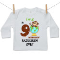 Majica z dolgimi rokavi Že 9 mesecev raziskujem svet