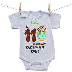 Bodiji s kratkimi rokavi Že 11 mesecev raziskujem svet