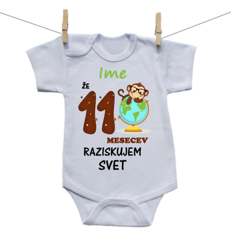 Bodiji s kratkimi rokavi Že 11 mesecev raziskujem svet