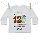 Majica z dolgimi rokavi Že 12 mesecev raziskujem svet