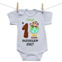 Bodiji s kratkimi rokavi Že 1 leto raziskujem svet