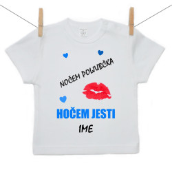 Majica s kratkimi rokavi Nočem lupčka, hočem jesti
