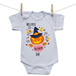 Bodiji s kratkimi rokavi Moja prva Halloween buča