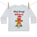 Majica z dolgimi rokavi Moj drugi Miklavž z medenjakom