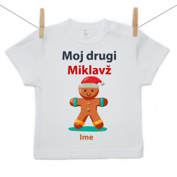 Majica s kratkimi rokavi Moj drugi Miklavž z medenjakom