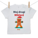 Majica s kratkimi rokavi Moj drugi Miklavž z medenjakom