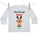 Majica z dolgimi rokavi Moj drugi božič z jelenčkom
