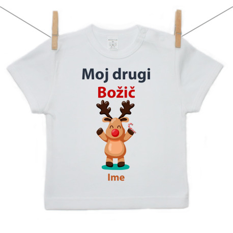 Majica s kratkimi rokavi Moj drugi božič z jelenčkom
