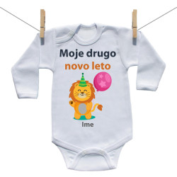 Bodiji z dolgimi rokavi Moje drugo novo leto z levčkom